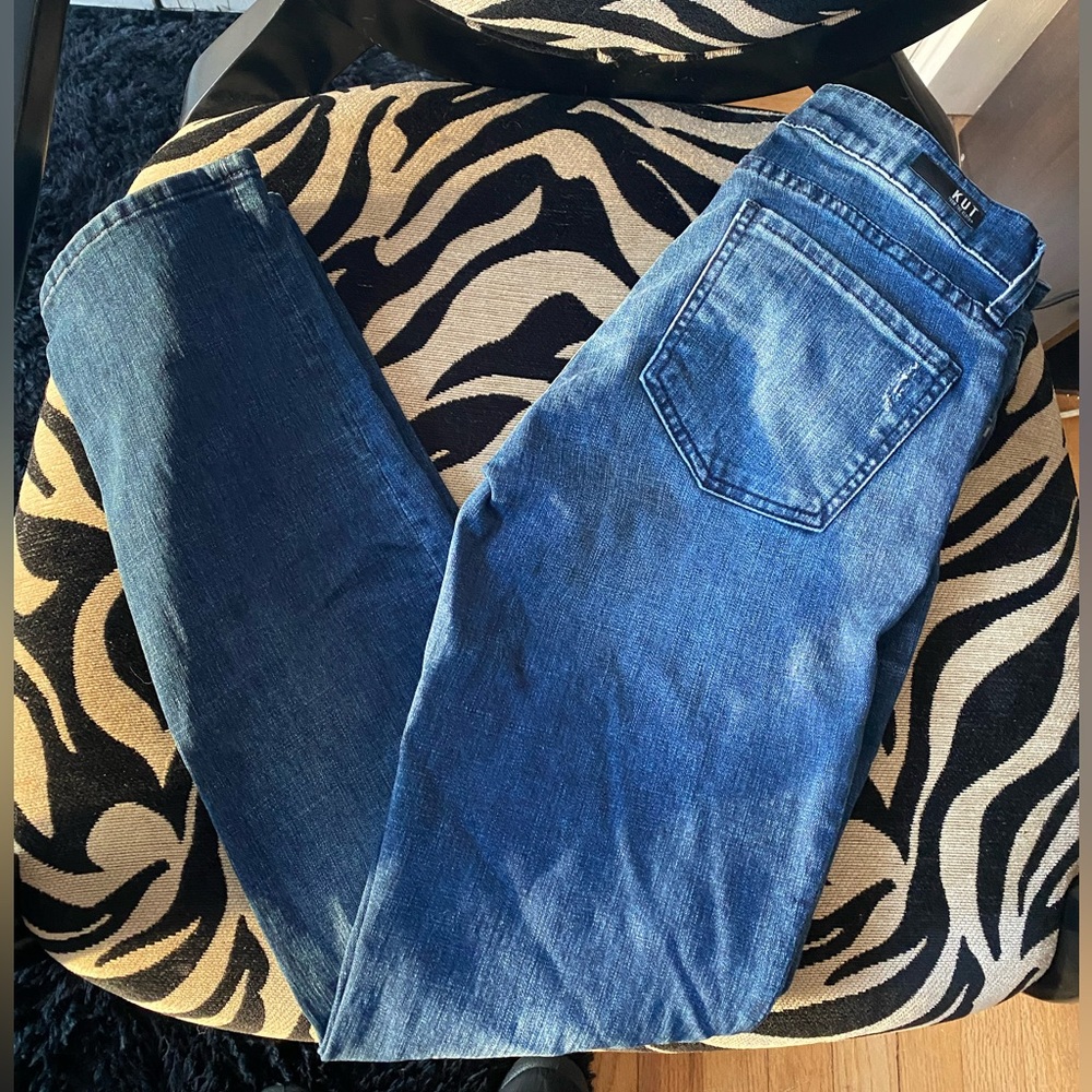 KUT From the Cloth Catherine distressed boyfriend jeans size 2